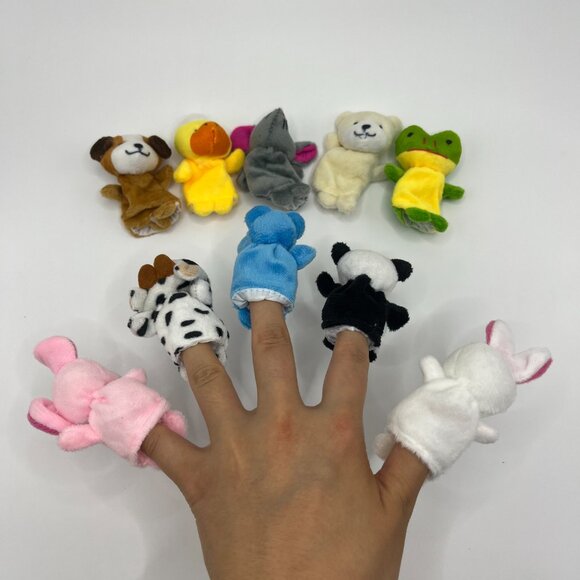 Fun Animal Finger Puppets - Plush Small Dolls - Picture 3 of 6